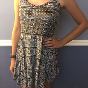 Aeropostale blue printed dress